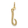 Black Bow Jewelry 14k Yellow Gold, Claire Collection Mini Lower Case Initial J Charm - 3 of 4