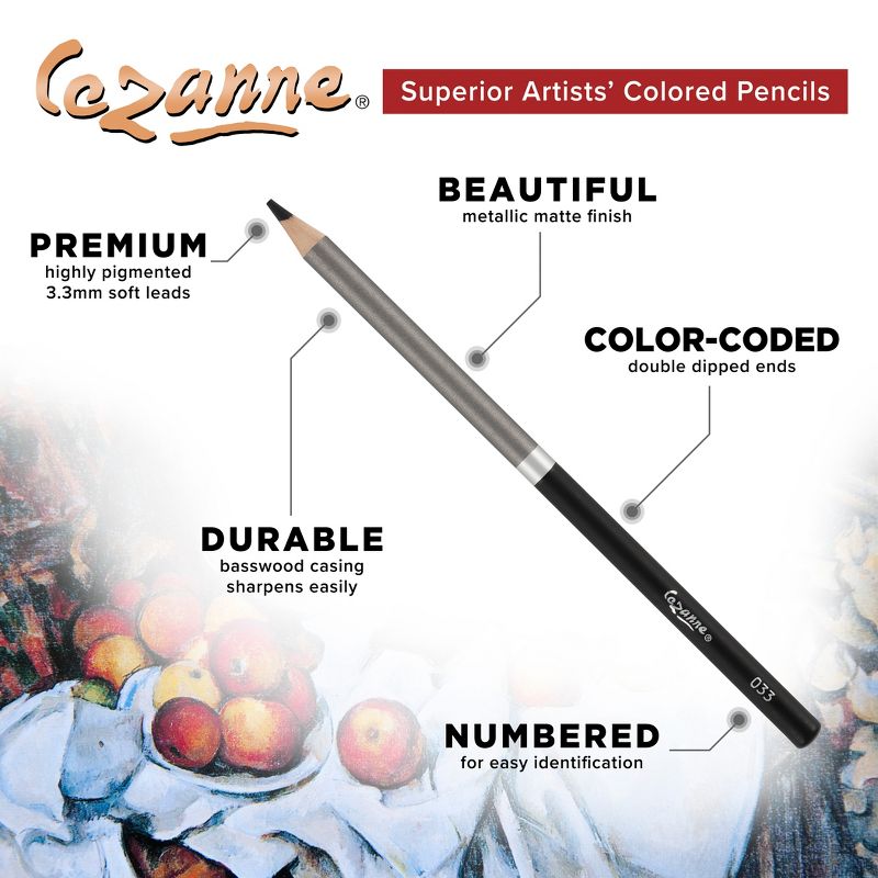 Creative Mark Cezanne Premium Colored Pencils - Highly-Pigmented Drawing Pencils - Coloring Pencils for Drawing, Blending, Coloring, and More -, 3 of 7