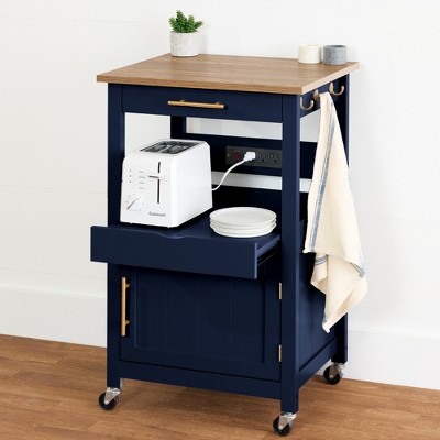 Best Choice Products Rolling Kitchen Island Cart, Single Door Cabinet w/ Drawer, Sliding Tray, Outlet