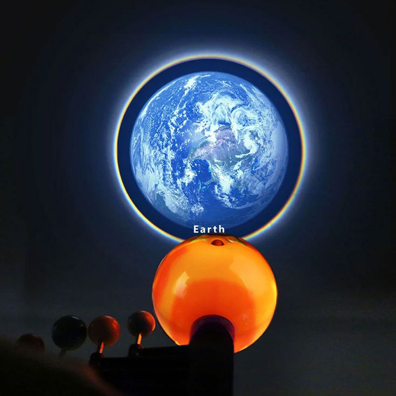 Science Can Educational STEM Planetary Solar System Model with Electronic Projector, 3 Reel Discs, and Nightlight Feature for Kids 3 to 12 Years, 5 of 7