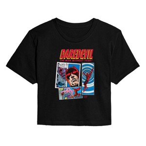 Women's - Marvel - Daredevil Comic Panels Cropped Graphic T-Shirt - 1 of 4