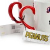 Peanuts Best in Sports Varsity 4 Piece 19 Ounce Stoneware Mug Set in White and Red - 4 of 4
