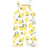 Touched by Nature Baby Girl Organic Cotton Rompers 3pk, Lemon Tree - image 3 of 4