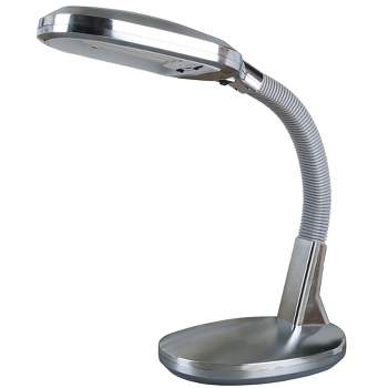 Sunlight Desk Lamp Silver (Includes CFL Light Bulb) - Lavish Home