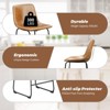 Gikpal Barstools, Counter Height Bar Stools with Back, Modern PU Leather Armless Chairs with Footrest and Metal Legs, for Kitchen Living Room Pub - 3 of 4
