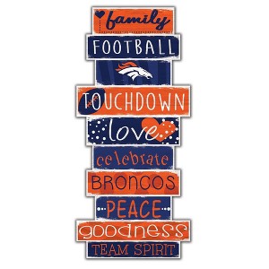 NFL Denver Broncos 24" Celebrations Stack Sign - 1 of 3