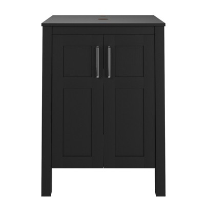 ELECWISH 24 in. W x 19 in. D x 36.4 in. H Freestanding Bath Vanity