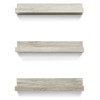 Americanflat Floating Shelves Made Of Composite Wood - Wall Mounted in Various Dimensions - Set Of 3 - 4 of 4