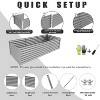 Rbied 8 x 3 x 2 ft. Galvanized Steel Rectangle Outdoor Raised Garden Beds Anti-Rust Metal Planter Box for Garden (1-Pack) - 3 of 4