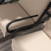 Resenkos 2-Seater Swing With Canopy, Patio Garden Swing, Poolside Relaxation, Backyard Seating, Beige - 4 of 4