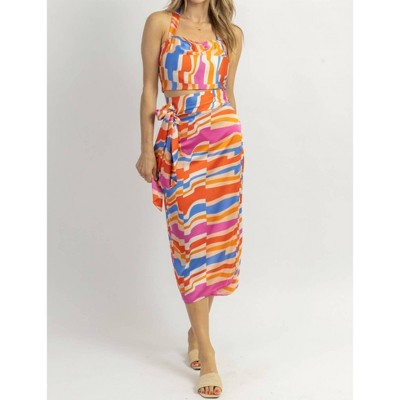 Women's CREAMSICLE SATIN SKIRT SET - DRESS FORUM
