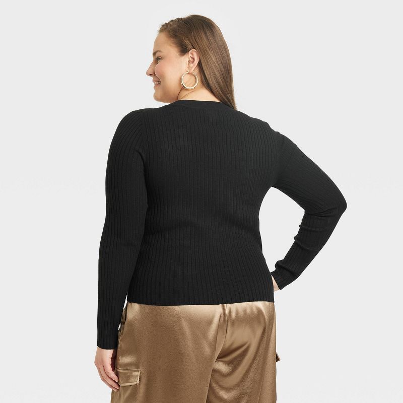 Women's Fine Gauge Scoop Neck Sweater - A New Day™, 2 of 10