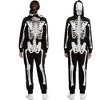 Joyfy Women Halloween Costume Skeleton Jumpsuit Pajama Jumpsuit for Women Halloween Costume - 4 of 4