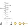 10k Yellow Gold Ball Stud Earrings - 3 of 3