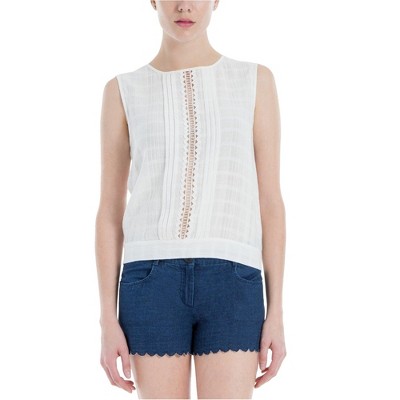 Max Studio London Womens Textured Knit Blouse
