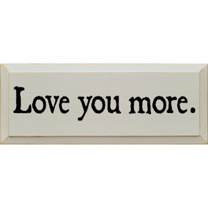 Slickblue Love You More Wooden Sign – Rustic Couple’s Wall Decor for Home, Wedding or Anniversary – 7x18, Color Options - 1 of 3