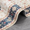 Vintage Rug for Living Room Soft Thin Rug Indoor Floral Print Distressed Rug Aesthetic Rug - 4 of 4