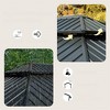 VisioGear Canopies and Gazebos, Gazebo with Double Roof Canopy, Gazebo Pavilion for Patio and Backyard, Gray, 168"*144"*120.12" - 4 of 4
