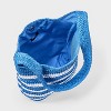 Girls' Striped Woven Tote Bag - art class™ Blue/White: Softside Paper Straw, Multi-Stripe Pattern - 3 of 4