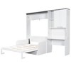 TIRAMISUBEST Multi-Functional Full/Queen size Murphy Bed Wall Bed with Sofa, Desk and Storage Cabinet, Space-Saving Foldable Design Murphy Cabinet Bed - 4 of 4