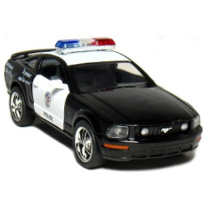 KiNSMART 2006 Ford Mustang GT Police Edition 5 inch 1:38 Scale Die Cast Metal Toy Police Car with Pullback Action - 1 of 4