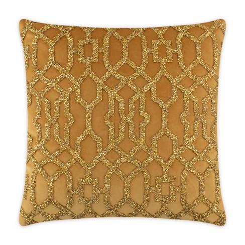 Gold throw hot sale pillows target