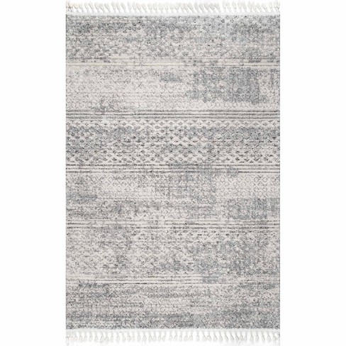 White Solid Loomed Area Rug 9'x12' - Nuloom : Target