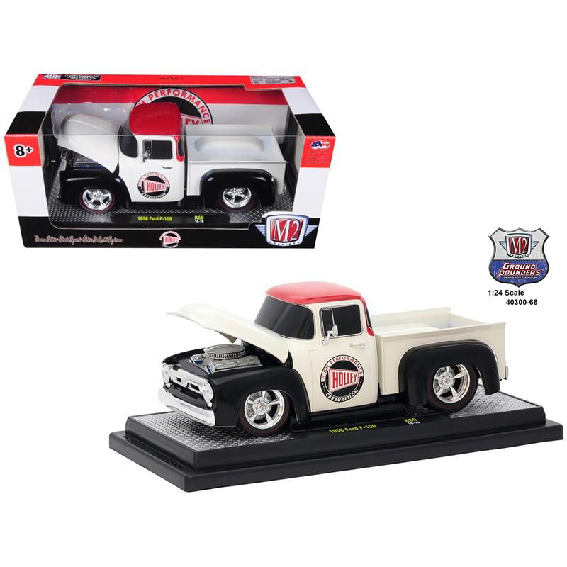 1956 Ford F-100 Pickup Truck "Holley" Limited Edition to 5,800 pieces Worldwide 1/24 Diecast Model Car by M2 Machines, 1 of 4