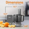 NutriChef Ultra Quiet 2L Food Processor 6 Blade Set - 3 of 4