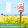 Unique Bargains Aluminum Reflective UV Protected Waterproof White Blank Metal Signs 4 Pcs - 2 of 4
