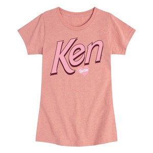 Girls' - Barbie - Ken Hearts Barbie Fitted Short Sleeve Graphic T-Shirt - 1 of 4