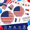 4th of July Independence Day Party Disposable Paper Plates and Napkins Set Party Supplies Serve 25 - image 2 of 4