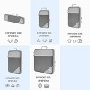5 Set Compression Packing Cubes, Ultralight Expandable Packing Organizers for Travelers, Airplane Cruise Car Train - 2 of 4