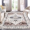 Washable Vintage Medallion Rug Non Slip Low Pile Rug Soft Oriental Throw Floor Cover Foldable Indoor Carpet for Living Room Bedroom Playroom Nursery - 3 of 4