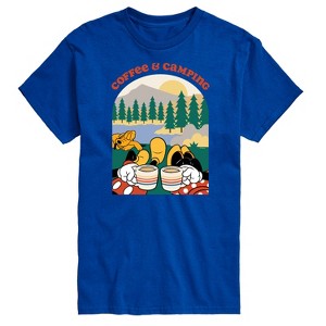 Men's - Disney - Coffee and Camping Short Sleeve Graphic T-Shirt - 1 of 4