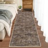 Washable Rugs for Living Room Modern Distressed Bedroom Rug Soft Large Area Rug Non Slip Throw Rugs Low Pile Stain Resistant Carpet for Dining Room - 3 of 4