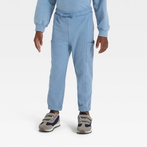 Toddler Boys' Washed French Terry Jogger Pants - Cat & Jack™ - 1 of 3
