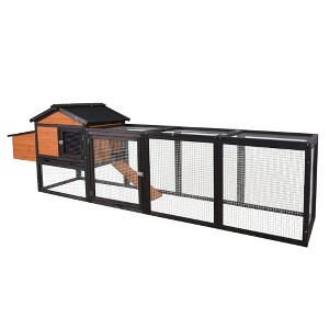 ORRD Large Wooden Chicken Coop: Waterproof Outdoor Hen House & Rabbit Hutch - 1 of 4