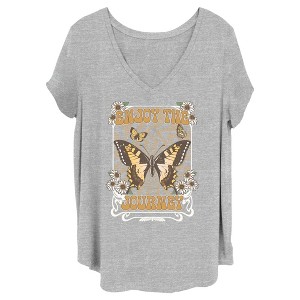 Juniors Womens Lost Gods Enjoy the Journey T-Shirt - 1 of 4