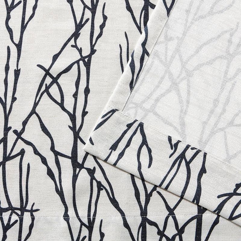 Branches Linen Blend Grommet Top Window Curtain Panel Pair - Exclusive Home&#153;, 5 of 11