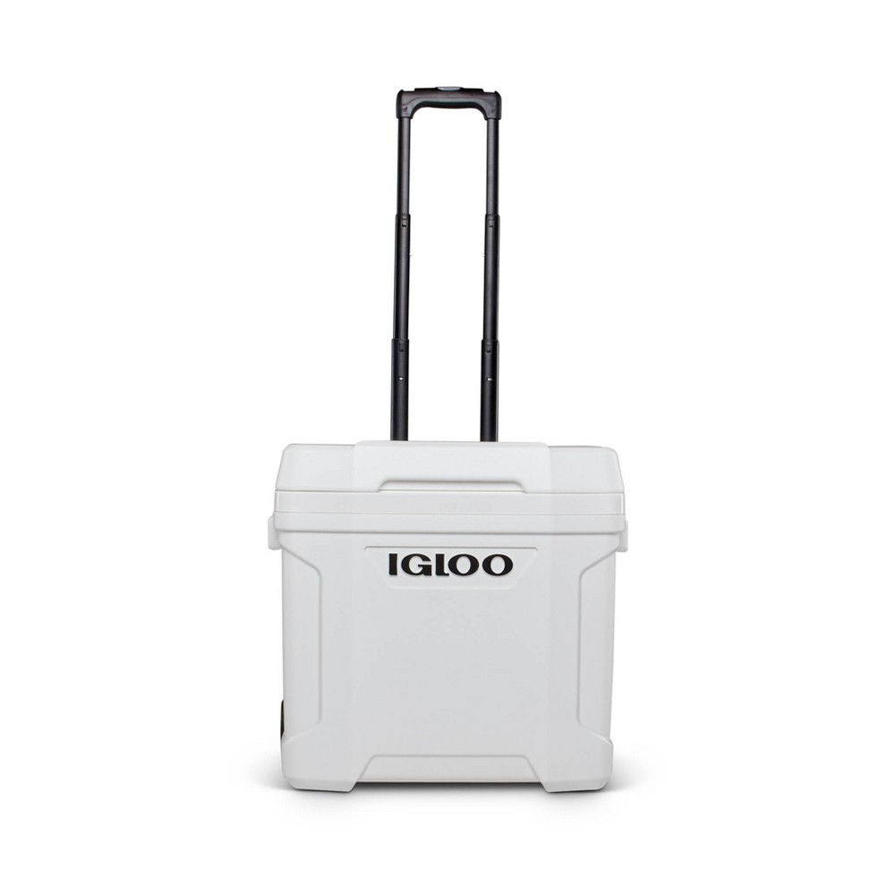 Igloo Latitude 30qt Roller Marine Cooler: UV-Resistant, Hard-Sided, Polyethylene