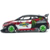 Toyota Pandem GR Yaris RHD (Right Hand Drive) #87 "Daigo Saito" Black with Graphics 1/64 Diecast Model Car by Pop Race - 2 of 4