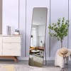 KTMBDW Full Length Mirror, Floor Mirror with Aluminum Alloy Thin Frame,Free Standing or Wall-Mounted Mirrors for Living Room - 2 of 4
