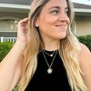 HTUTWOO Layered Choker Multi Chains Pendant Sun and Moon Charm Necklaces Jewelry Gifts for Women - 2 of 4