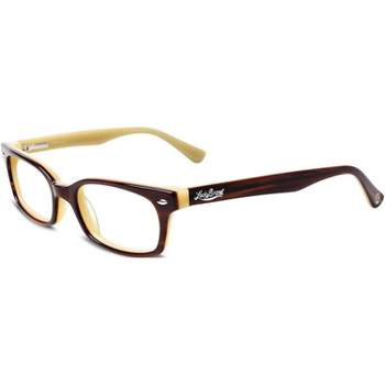 Lucky Brand KIDS WONDER 46mm Unisex Plastic Rectangular Designer Eyeglasses OR Blue Light Filter OR Reading Glasses in Brown