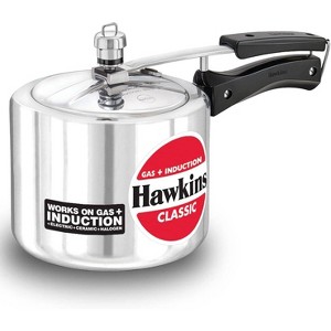 Hawkins 3L Stainless Steel Induction Compatible Inner Lid Pressure Cooker: Cool Touch Handle, Locking Lid, Hand Wash - 1 of 4