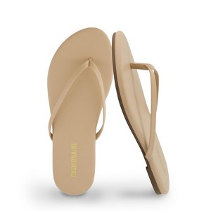 CUSHIONAIRE Cruise Flip Flops for Women Footwear | Vacation Beach Essentials | Casual Sandals with Wide Widths - 1 of 4