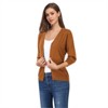 Clearlove Women's 3/4 Sleeve Button Down Sweater Cardigan - 2 of 4