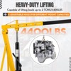 2 Ton Folding Hydraulic Engine Hoist, 4400 Lbs Heavy Duty Cherry Picker Shop Crane, Engine Lift with Telescopic Boom & 6 Casters - 3 of 4