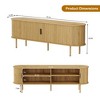 GustoWave Modern TV Console Table, Entertainment Center with Storage &  Sliding Door for Living Room, Bedroom, Office - 2 of 4